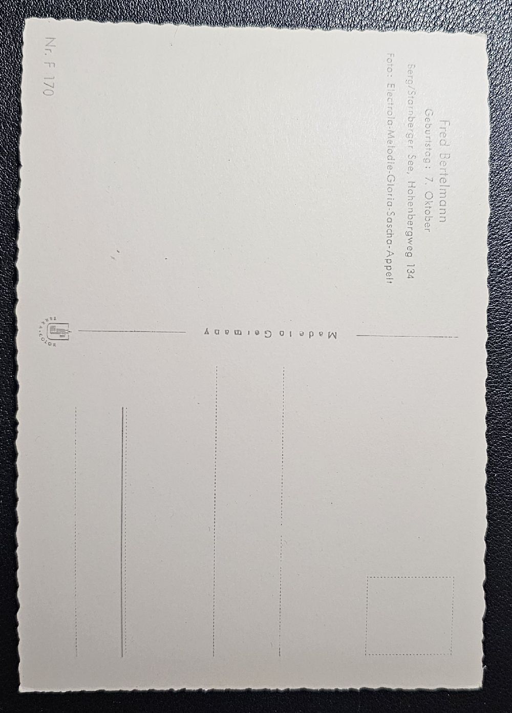 (image for) Fred Bertelmann #0001